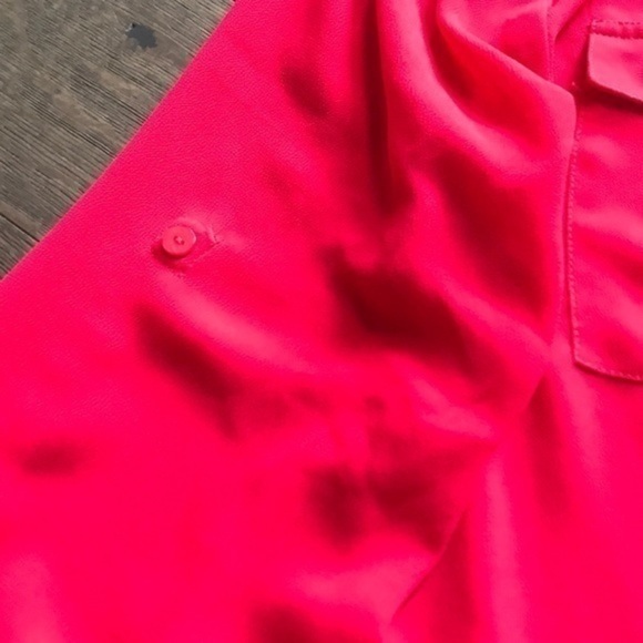 🔥Semi-Sheer Deep Pink Blouse - Picture 2 of 5